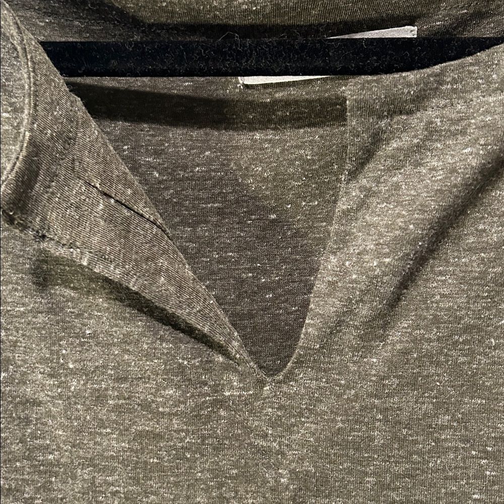 Athleta Linen Blend Gray Sleeveless Dress - Picture 5 of 6